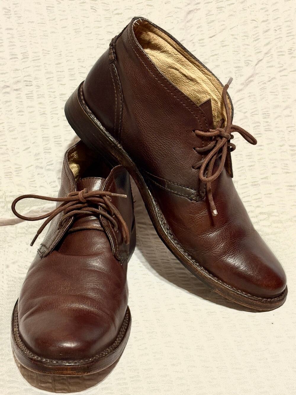Frye Oliver Brown Leather Chukka Boots Men’s Size 8.5